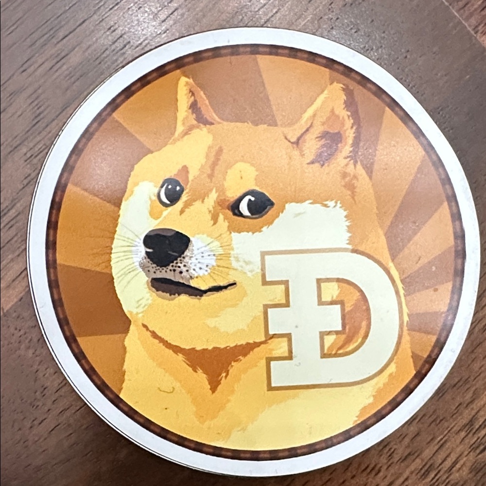 Dogecoin Stickers , Magnet and Pin Set - Picture 2 of 7
